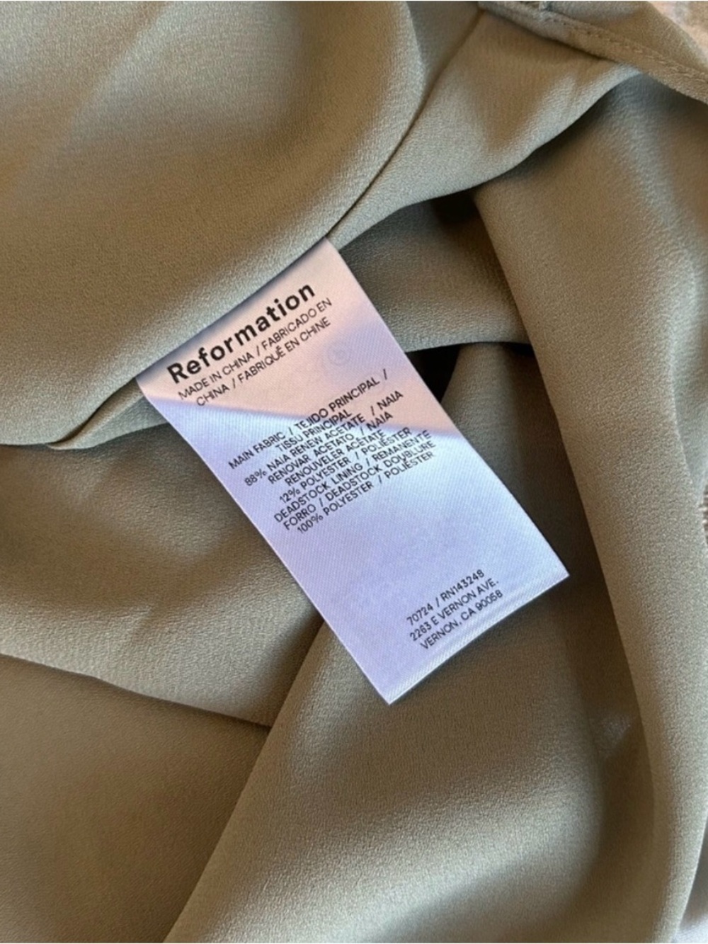 Reformation Vida Satin Maxi Dress | Vendela Floral Print Sage Ivory | Size 0 - Picture 13 of 16
